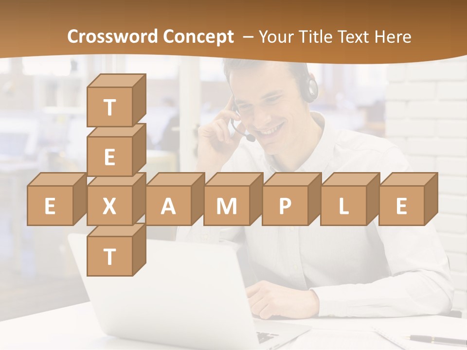 Man Estate Leaf PowerPoint Template