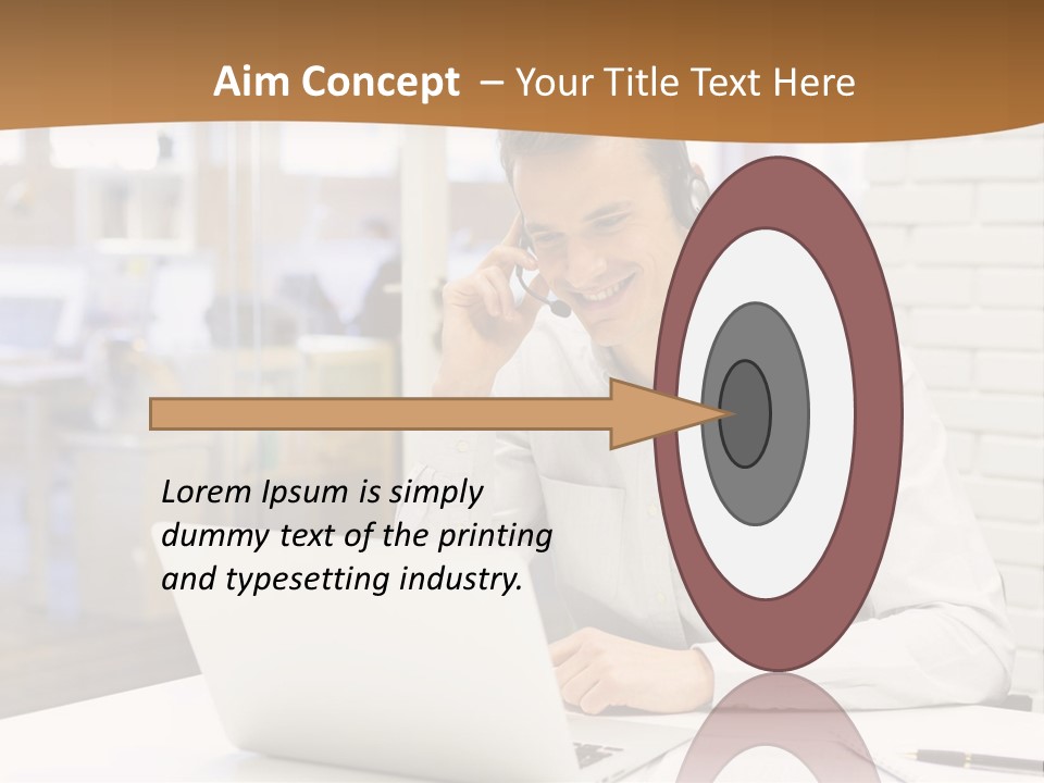 Man Estate Leaf PowerPoint Template