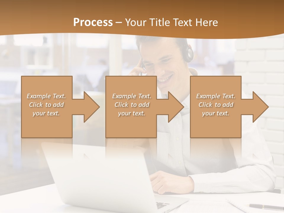 Man Estate Leaf PowerPoint Template