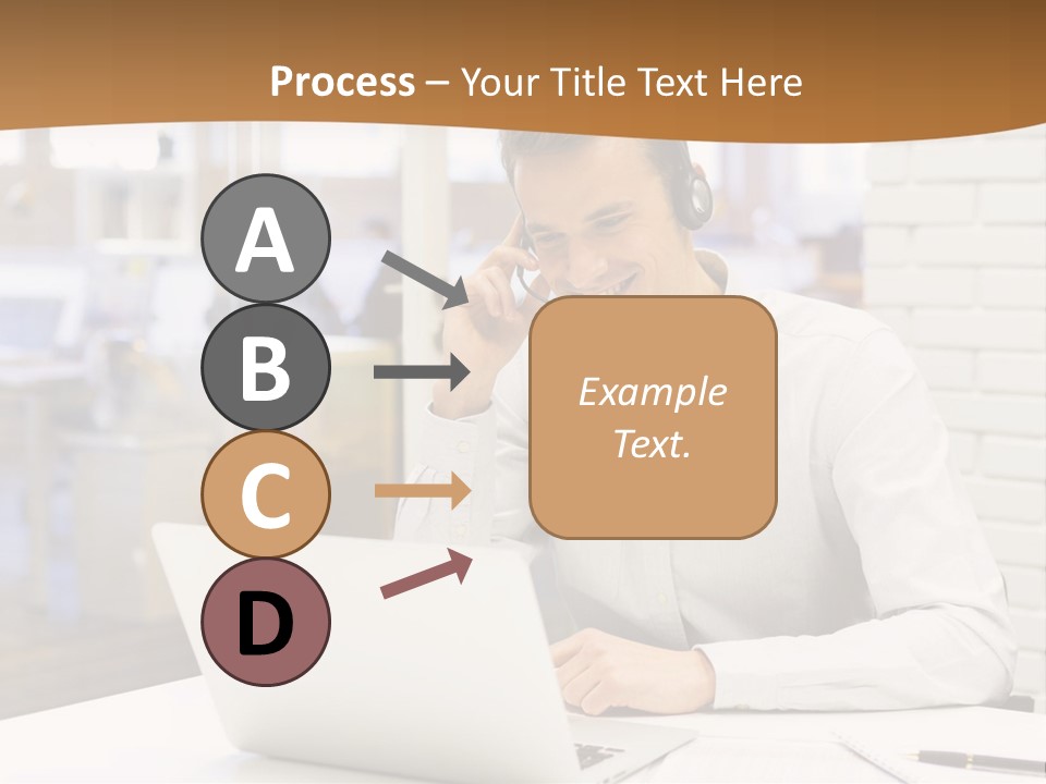 Man Estate Leaf PowerPoint Template