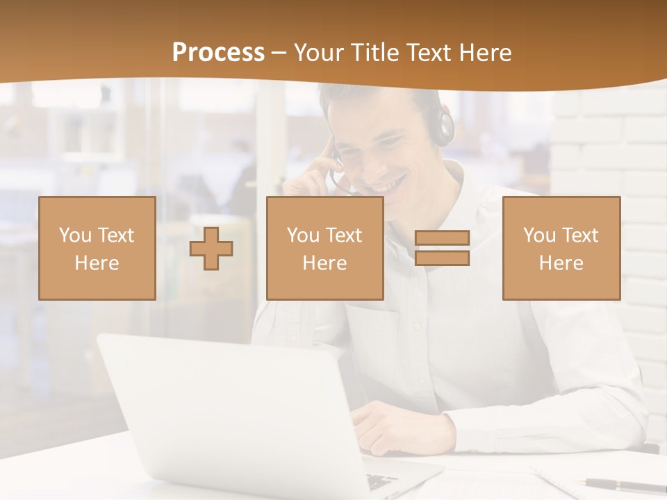 Man Estate Leaf PowerPoint Template
