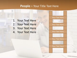 Man Estate Leaf PowerPoint Template