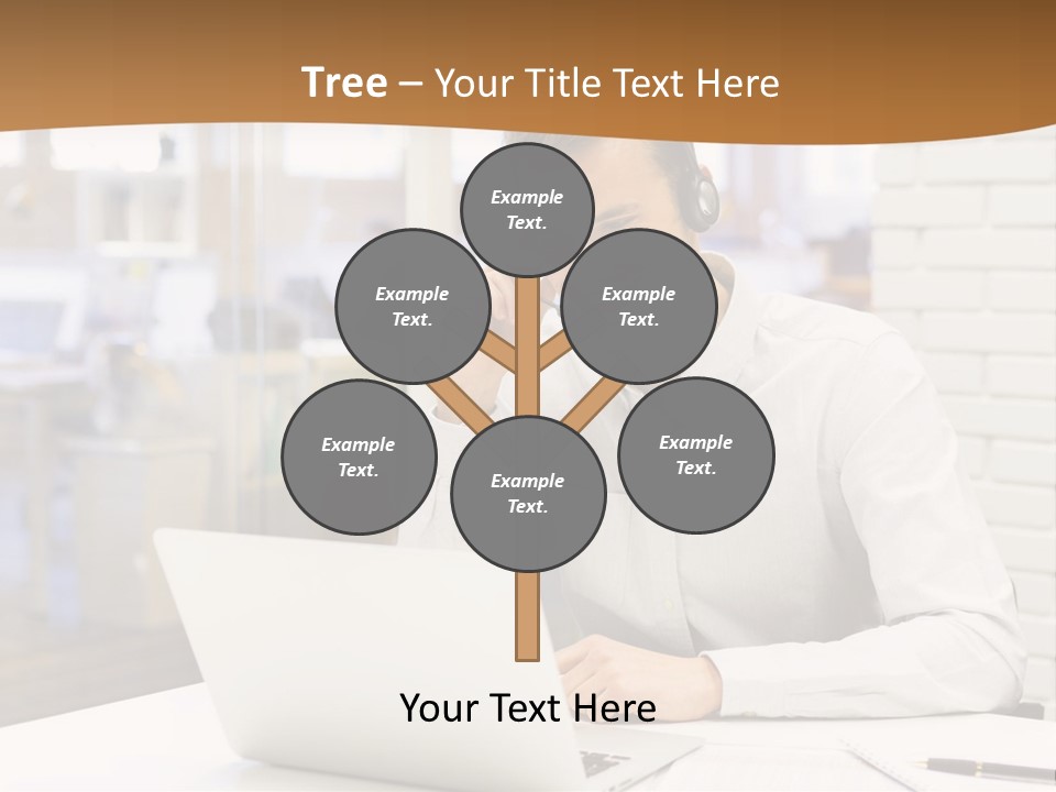 Man Estate Leaf PowerPoint Template