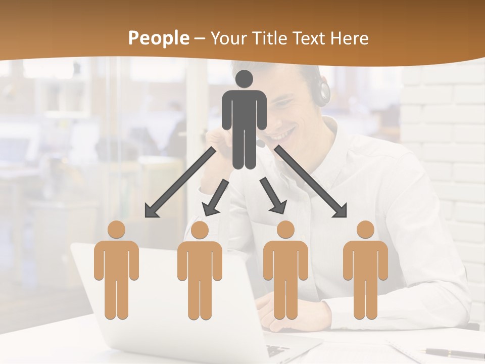 Man Estate Leaf PowerPoint Template