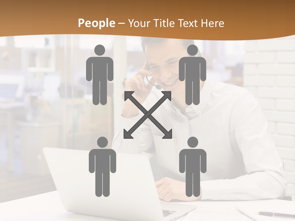 Man Estate Leaf PowerPoint Template