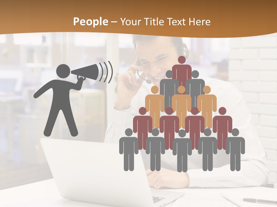 Man Estate Leaf PowerPoint Template