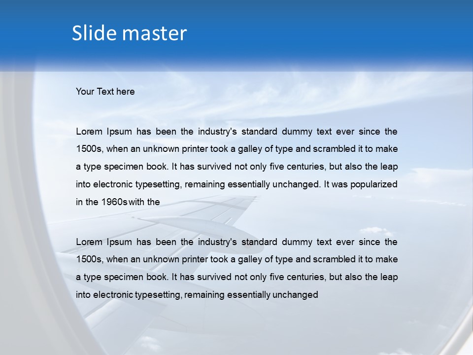 Man Lawn House PowerPoint Template