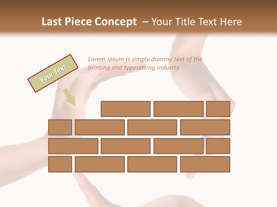 Property Human Hand Green PowerPoint Template