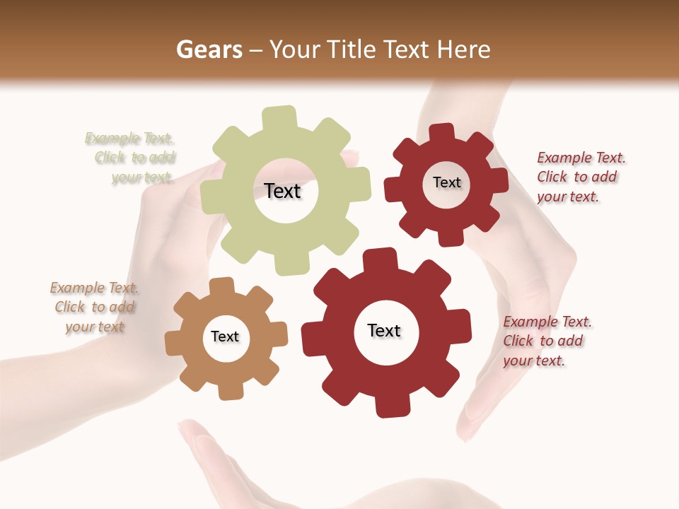 Property Human Hand Green PowerPoint Template