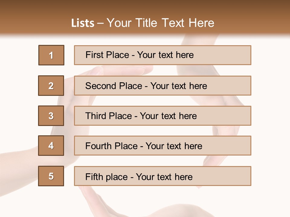 Property Human Hand Green PowerPoint Template