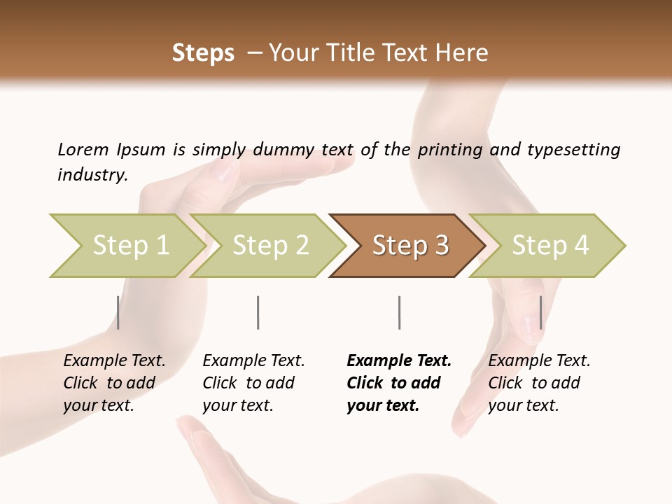 Property Human Hand Green PowerPoint Template