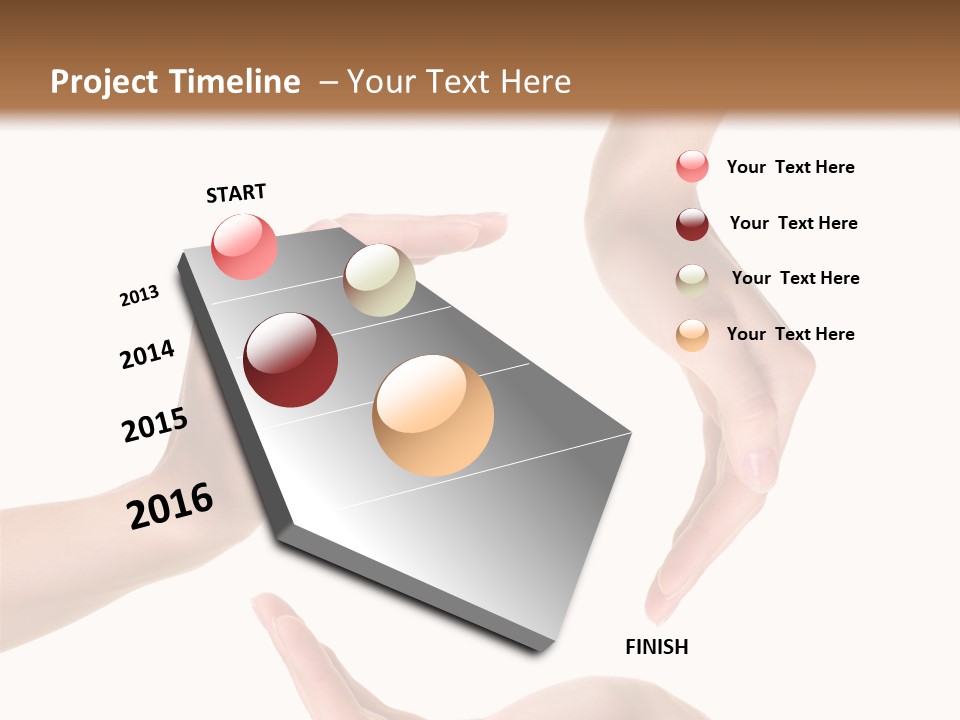 Property Human Hand Green PowerPoint Template