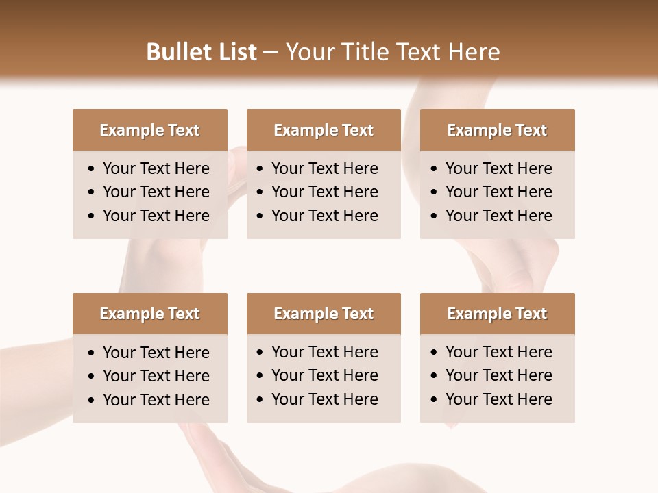 Property Human Hand Green PowerPoint Template