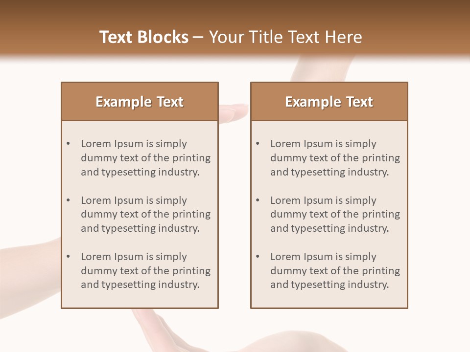 Property Human Hand Green PowerPoint Template