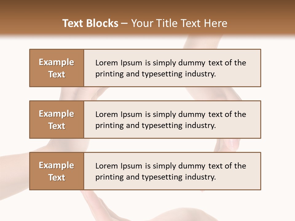 Property Human Hand Green PowerPoint Template