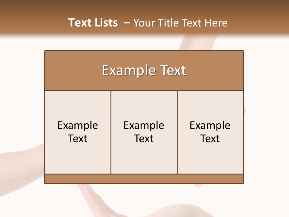 Property Human Hand Green PowerPoint Template