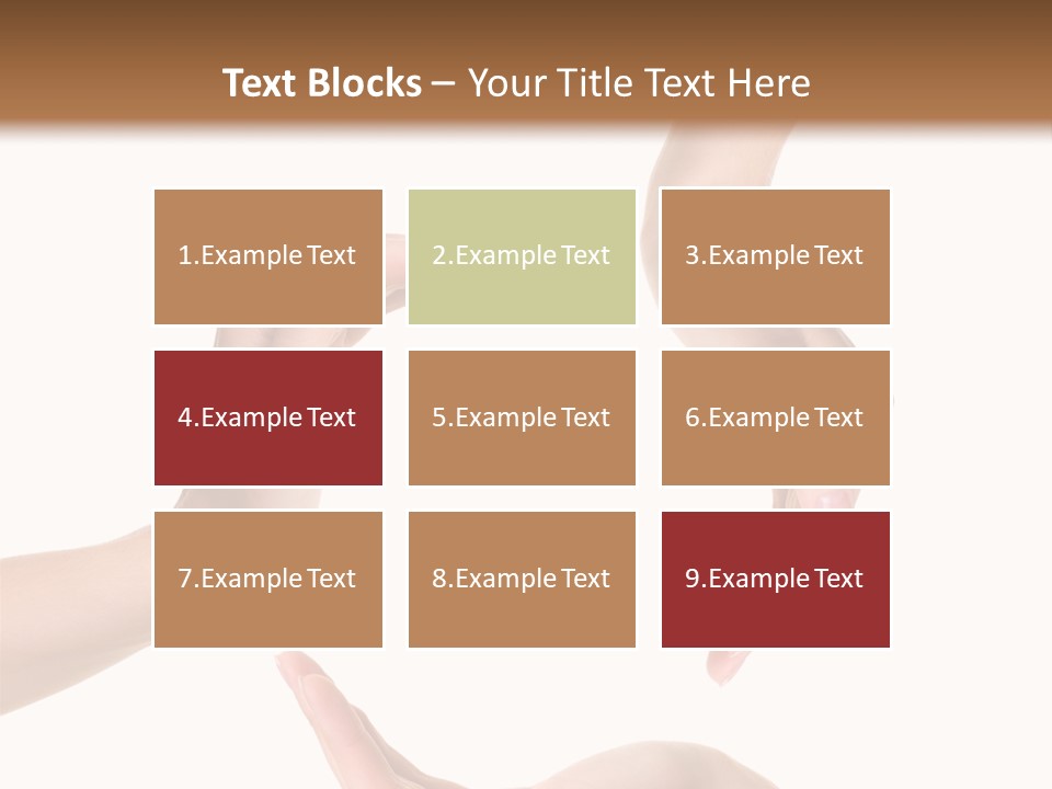 Property Human Hand Green PowerPoint Template