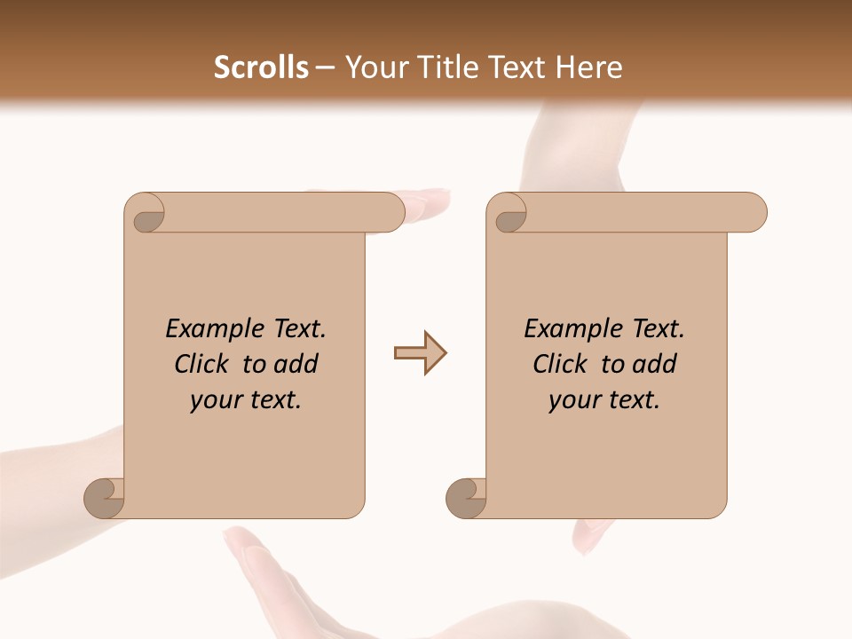 Property Human Hand Green PowerPoint Template