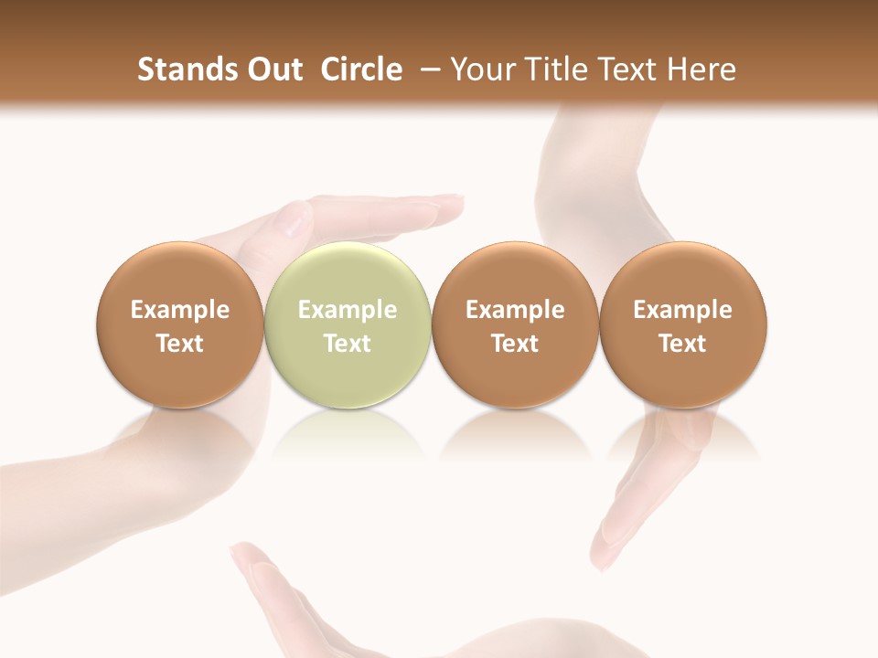 Property Human Hand Green PowerPoint Template