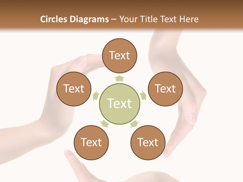 Property Human Hand Green PowerPoint Template