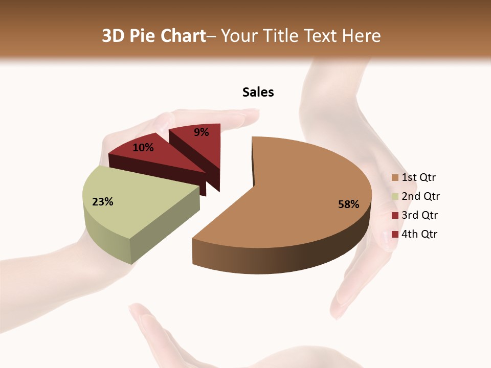 Property Human Hand Green PowerPoint Template