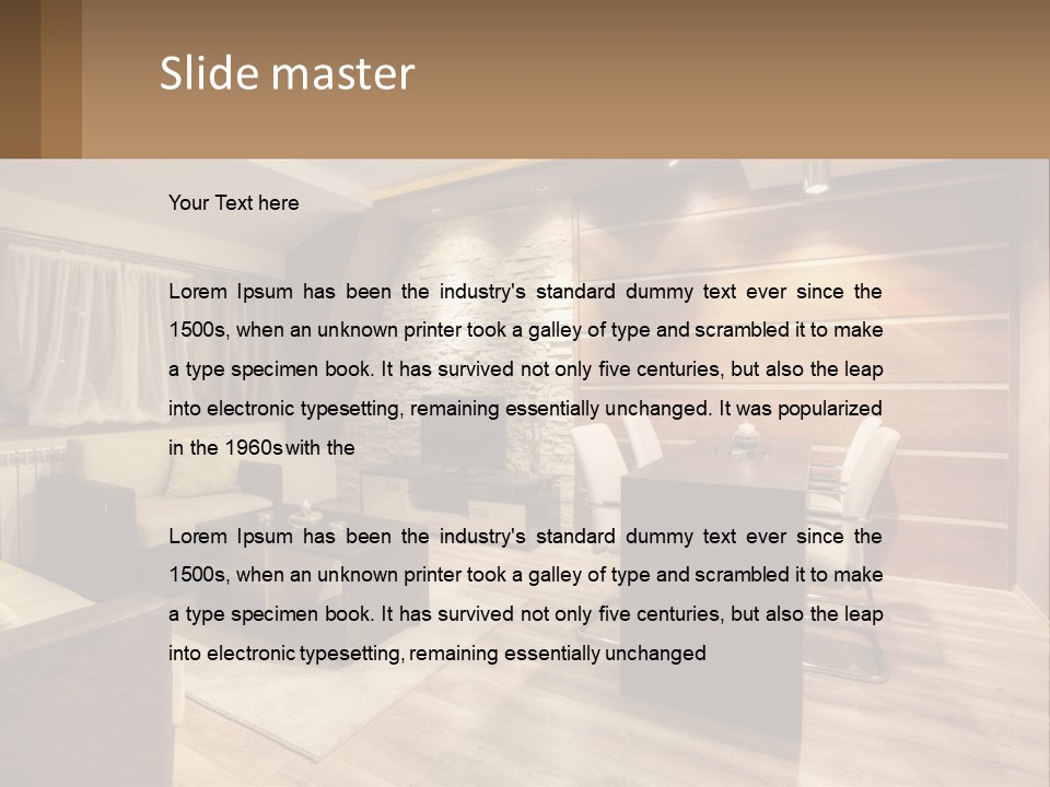 Lawn Home Construct PowerPoint Template