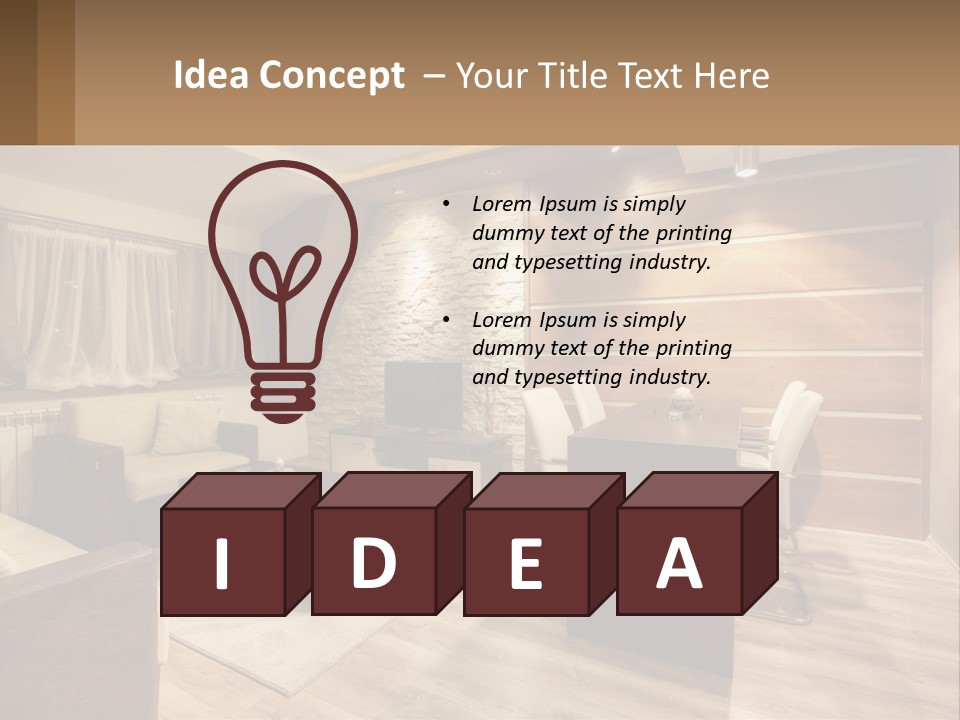 Lawn Home Construct PowerPoint Template