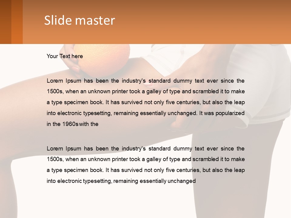 Nature Model Man PowerPoint Template