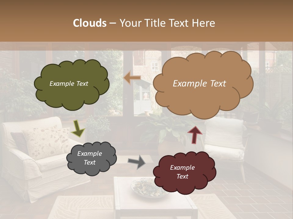 Agent Sky Human Hand PowerPoint Template