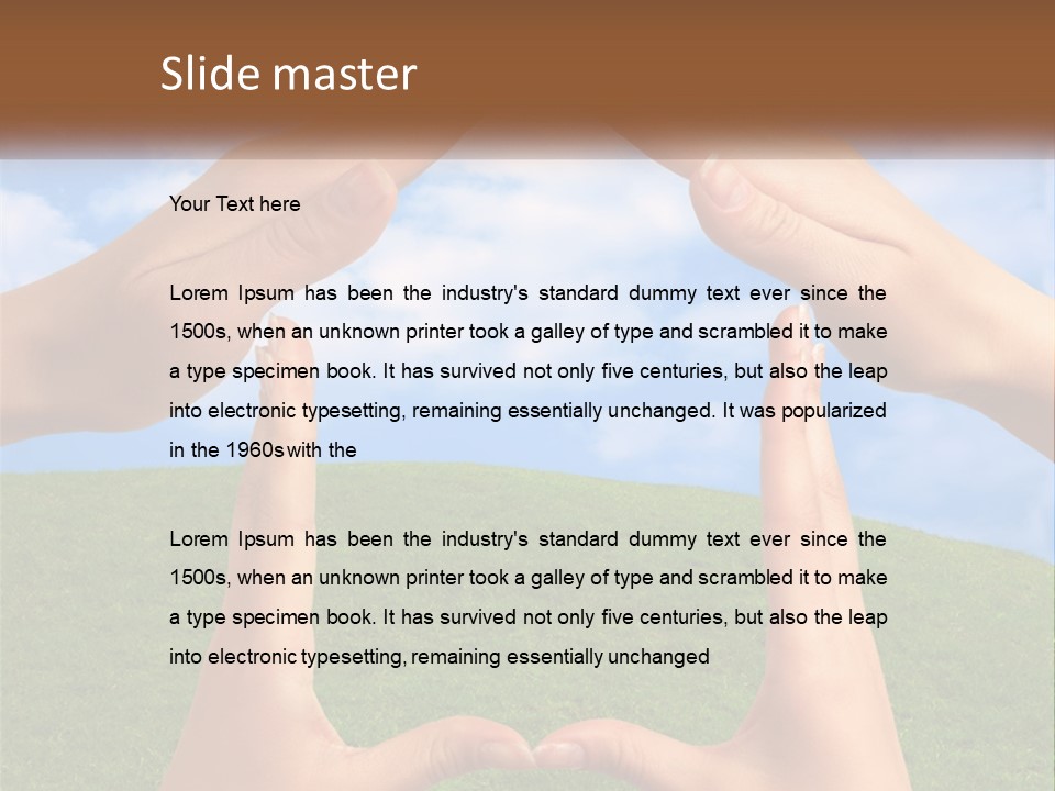 Loan Small Sky PowerPoint Template