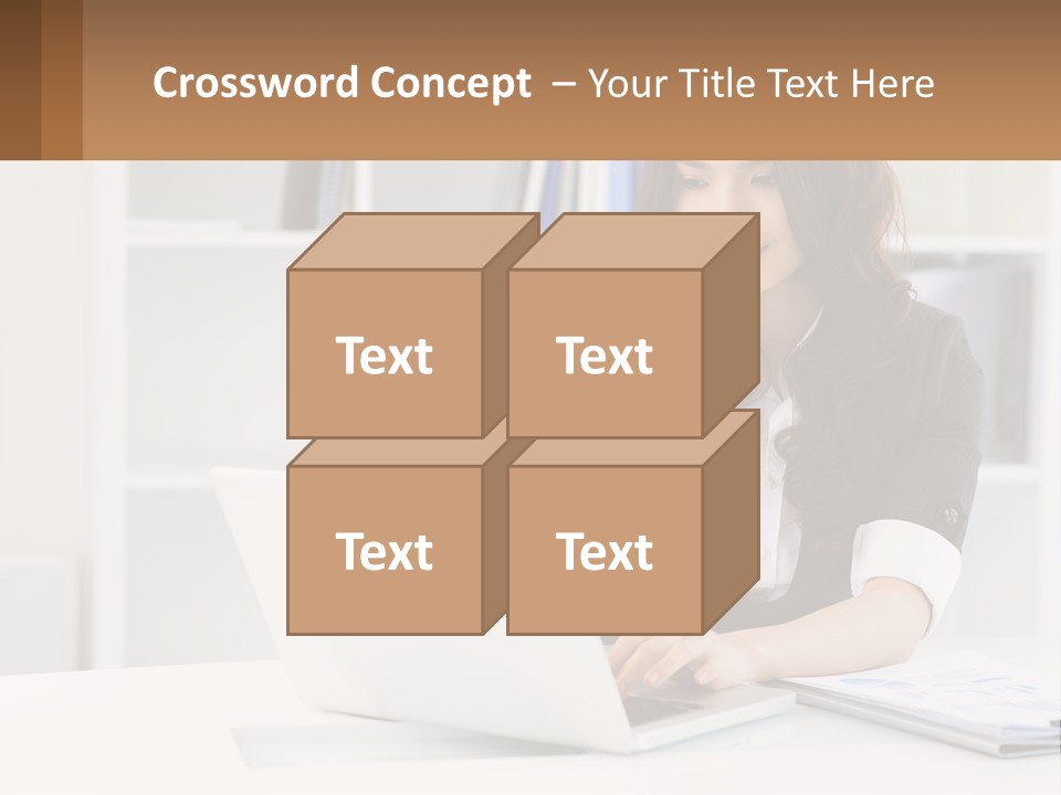 Construct Hand Small PowerPoint Template