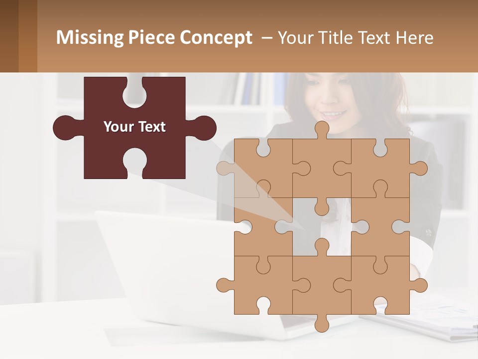 Construct Hand Small PowerPoint Template