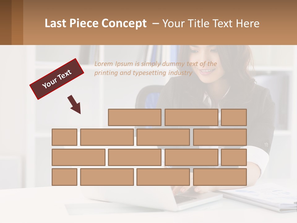 Construct Hand Small PowerPoint Template