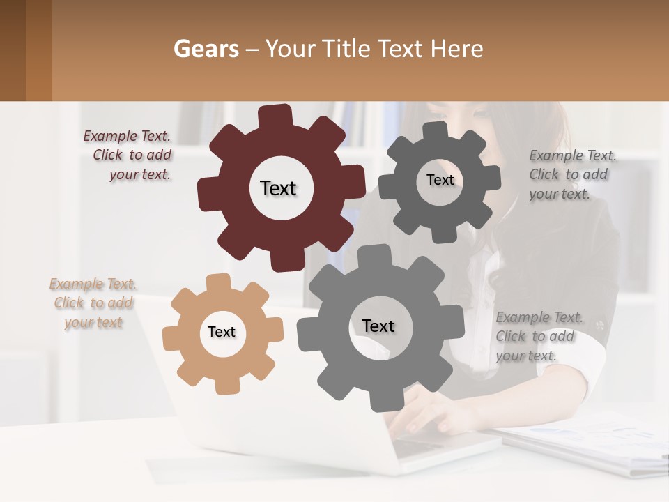 Construct Hand Small PowerPoint Template