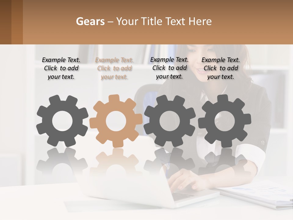 Construct Hand Small PowerPoint Template