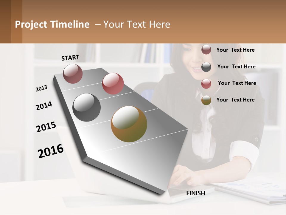 Construct Hand Small PowerPoint Template