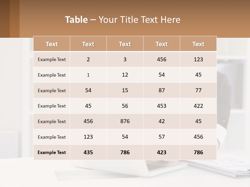 Construct Hand Small PowerPoint Template