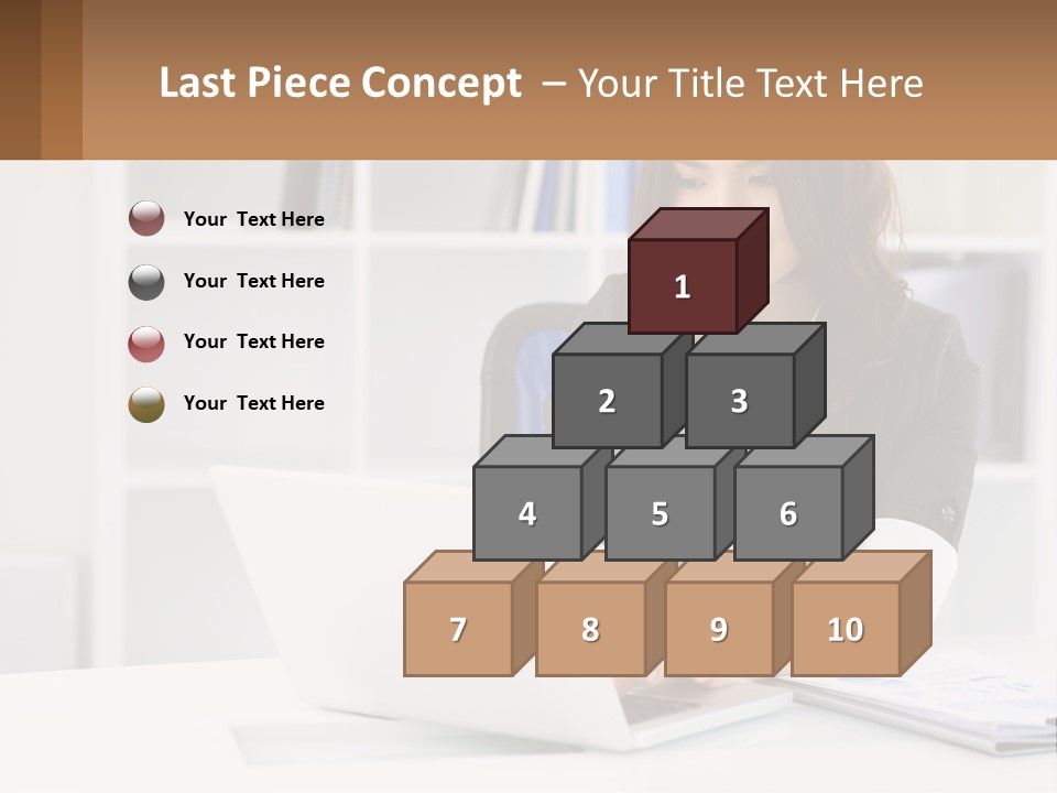 Construct Hand Small PowerPoint Template