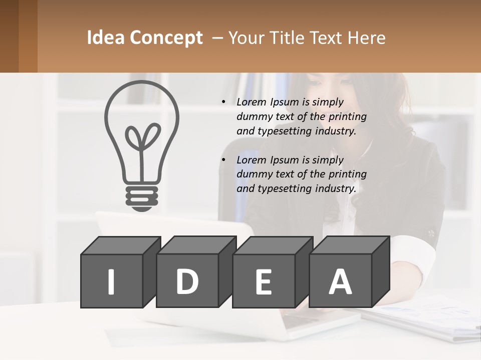 Construct Hand Small PowerPoint Template