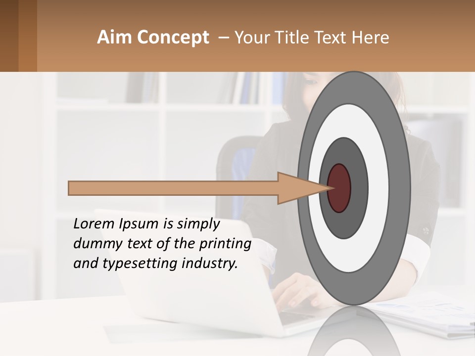Construct Hand Small PowerPoint Template