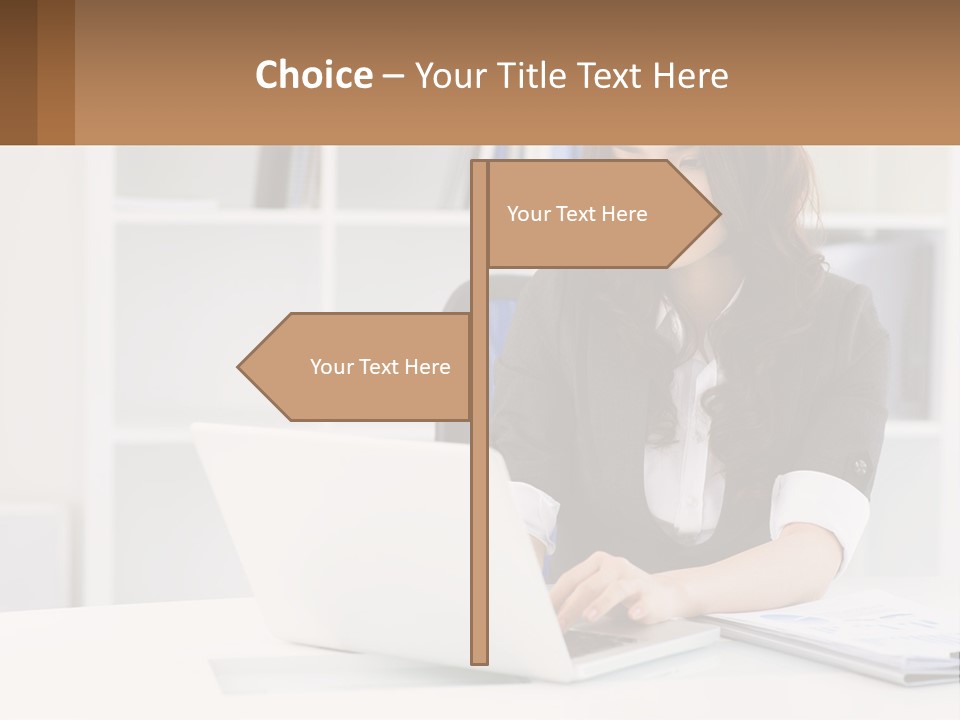 Construct Hand Small PowerPoint Template