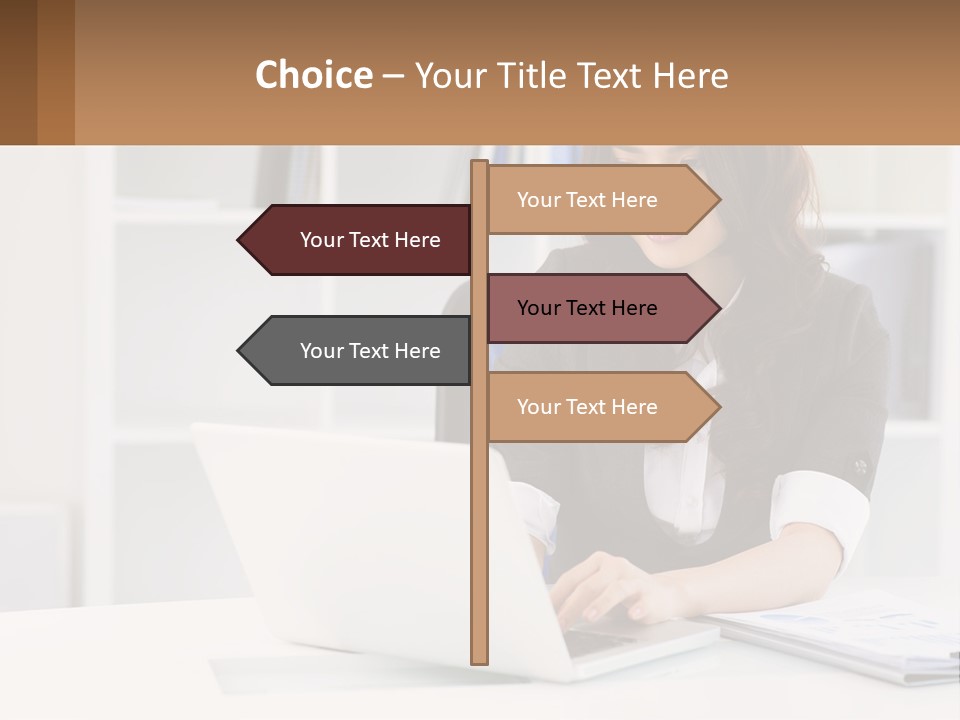Construct Hand Small PowerPoint Template