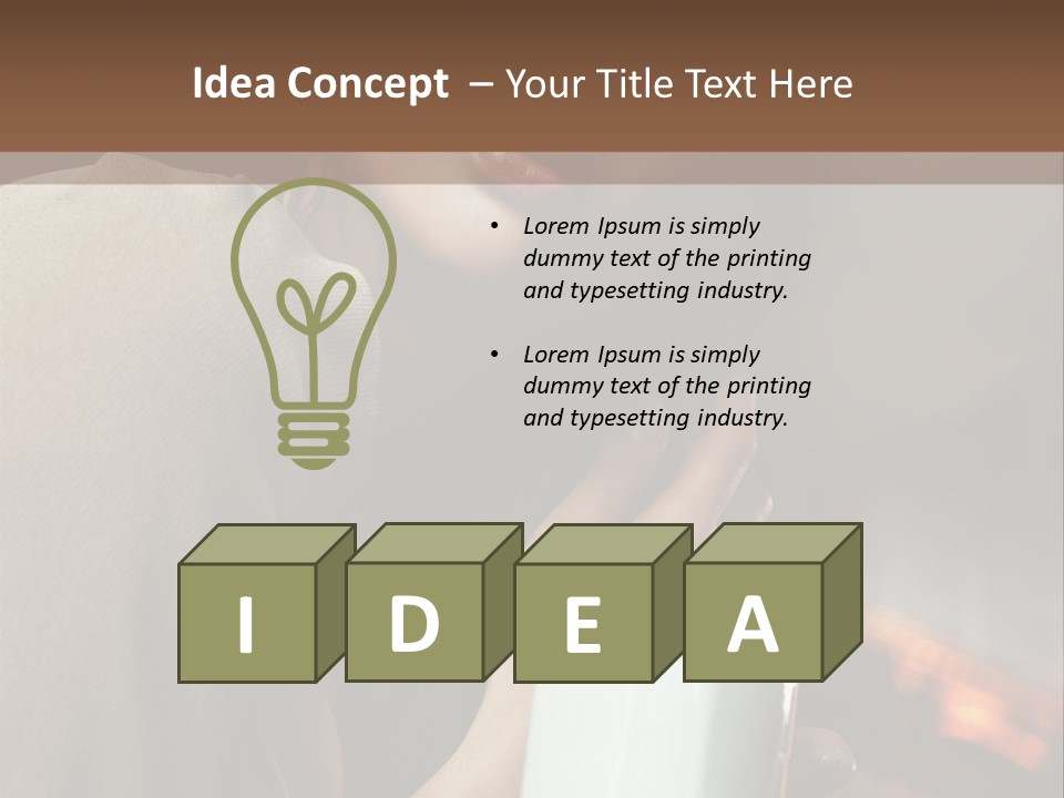 Agent Background Human Hand PowerPoint Template