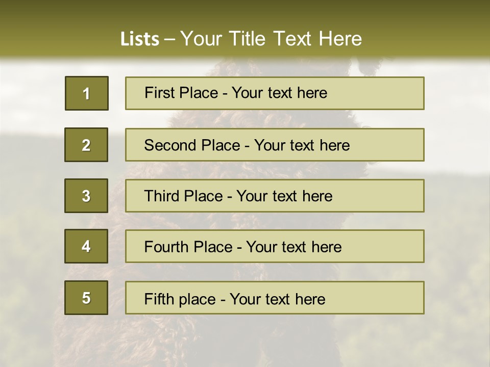 Model Park Grass PowerPoint Template