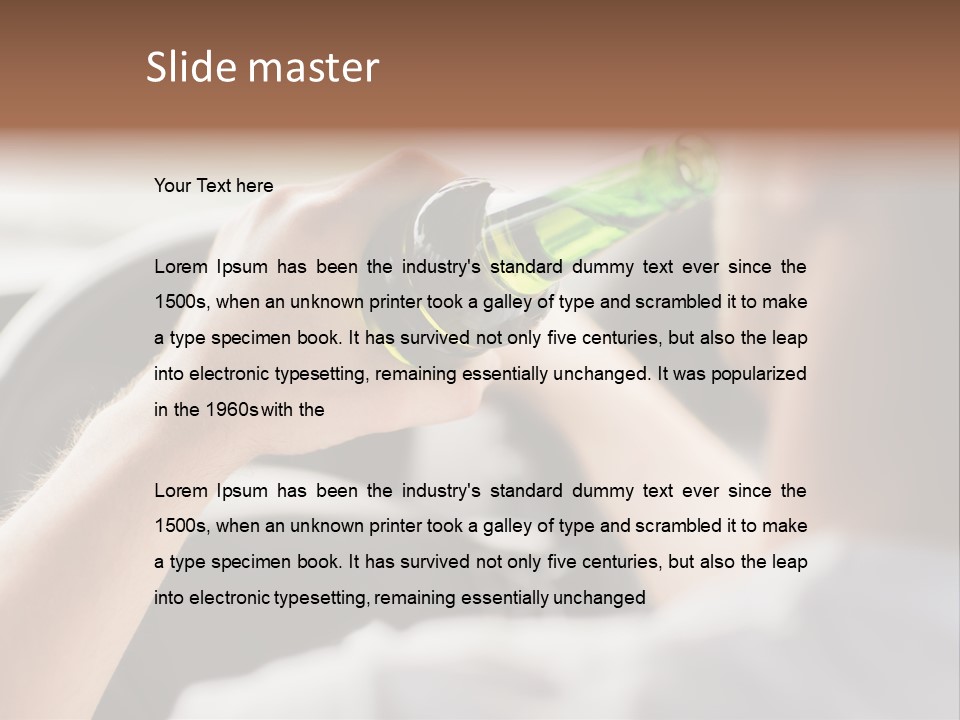 Green Holding Selling PowerPoint Template