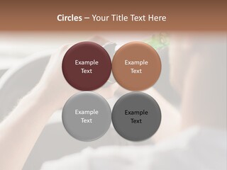 Green Holding Selling PowerPoint Template