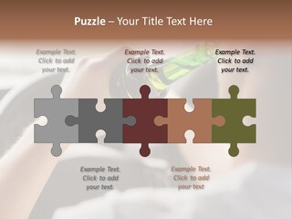 Green Holding Selling PowerPoint Template