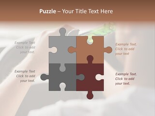 Green Holding Selling PowerPoint Template