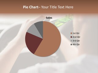 Green Holding Selling PowerPoint Template