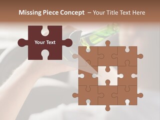 Green Holding Selling PowerPoint Template